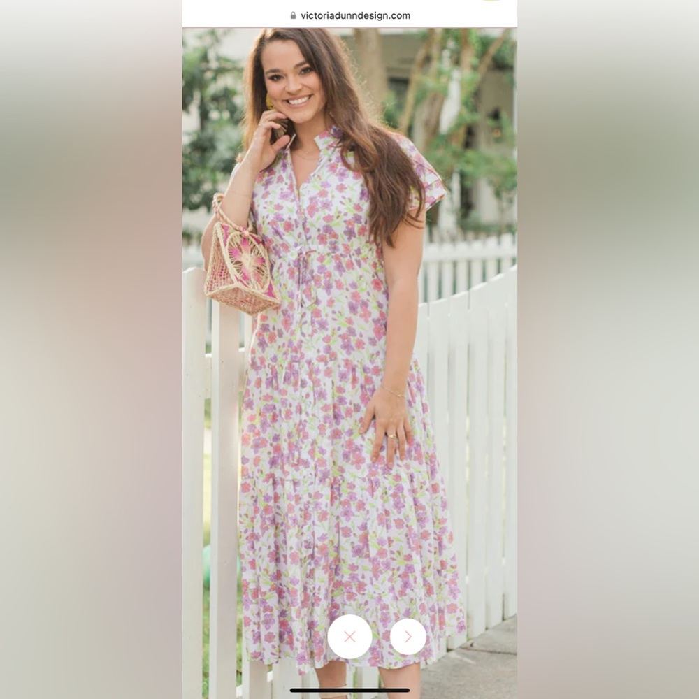 Magnolia flutter dress, size XS, Victoria Dunn